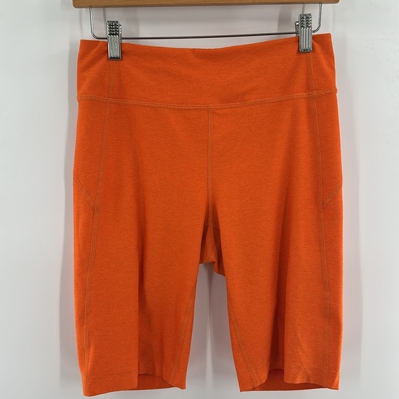 Outdoor Voices 10" Warmup Biker Shorts Orange Medium - Picture 3 of 7